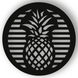 Магнитная вентиляционная решетка "Ананас", (&Oslash; 150 мм.), черная + платформа Ананас чорний фото 1