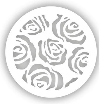 Магнітна вентиляційна решітка "Троянда", (&Oslash; 150 мм.), біла + платформа Троянда біла фото