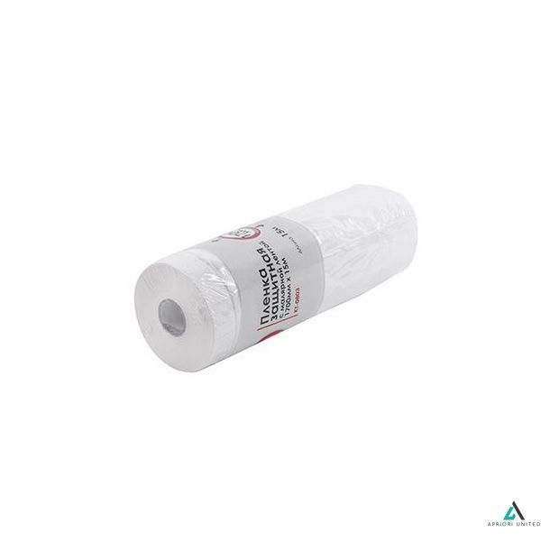 Плівка захисна з малярською стрічкою 1700 мм. * 15 м. INTERTOOL KT-0803 фото