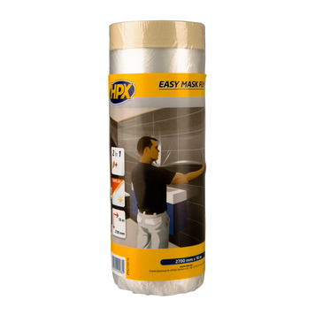 Захисна укривочна плівка HPX Easy Mask Film 2700мм x 16м прозора PM270016 фото