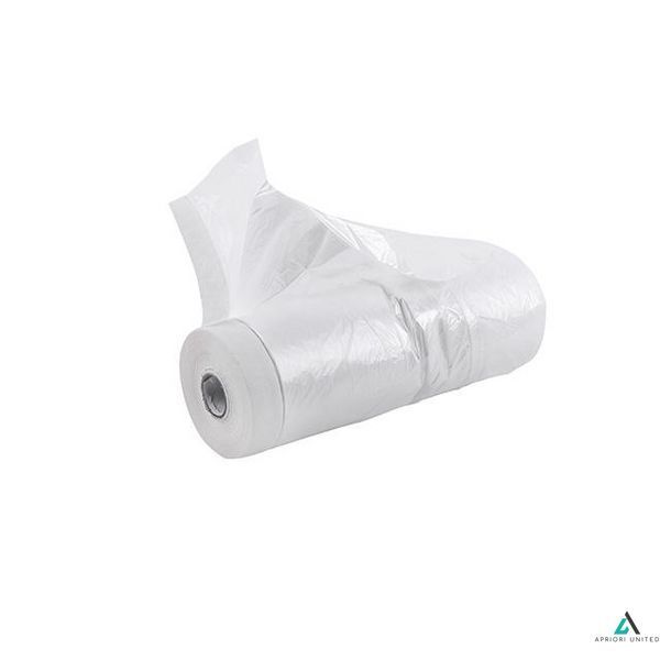 Плівка захисна з малярською стрічкою 2400 мм. * 15 м. INTERTOOL KT-0804 фото