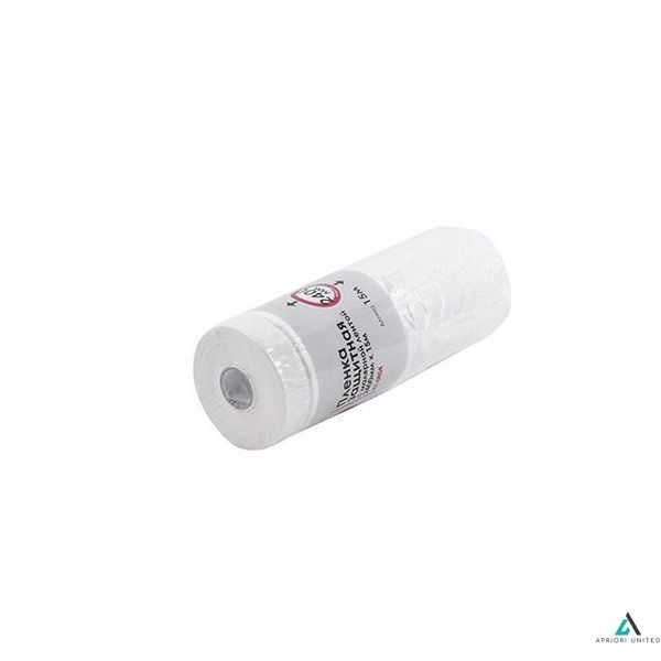 Плівка захисна з малярською стрічкою 2400 мм. * 15 м. INTERTOOL KT-0804 фото