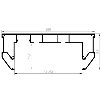 Прихований карниз ARTline "Сенс 7", довжина 3.2 метри, білий ARTline-Сенс7-3,2б фото