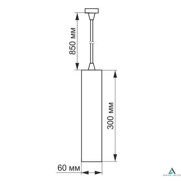LED светильник подвесной накладной VIDEX 10W 4100K белый VL-SP-10034W фото
