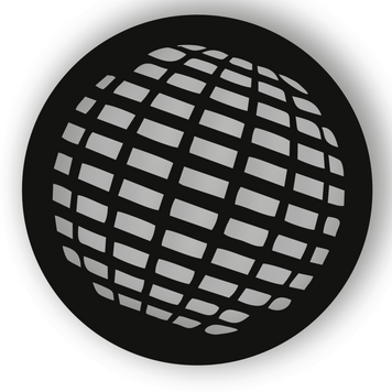 Магнітна вентиляційна решітка "Планета", (&Oslash; 150 мм.), чорна + платформа Планета чорна фото