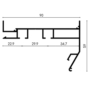 Гардина "ARTline" LITE, довжина 3.2 метри, білий ALGL-3.2W фото